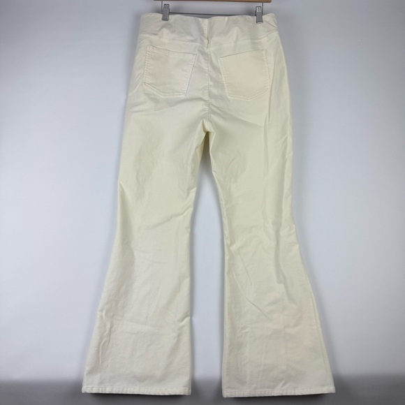 Soft Surroundings Women’s Flare Leg Corduroy Pants – Off-White – Size Large - Picture 2 of 6